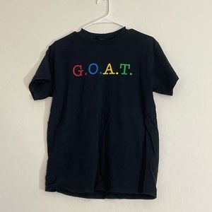 @ALL G.O.A.T. Shirt Tee Top Mens Medium Black Everyone Is Cool